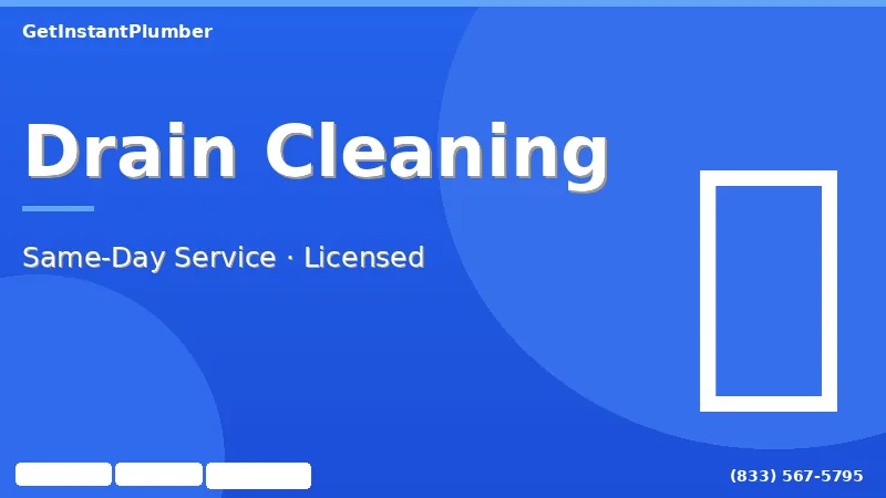 Professional drain cleaning service