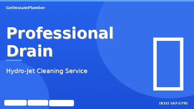 Plumber performing drain cleaning with professional tools